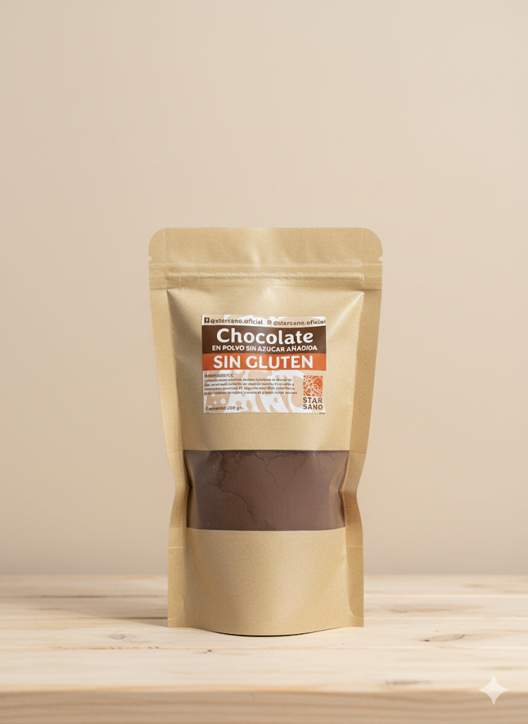 Chocolate en polvo 70% cacao (200 g)